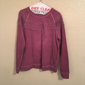 Long sleeve maroon sweater